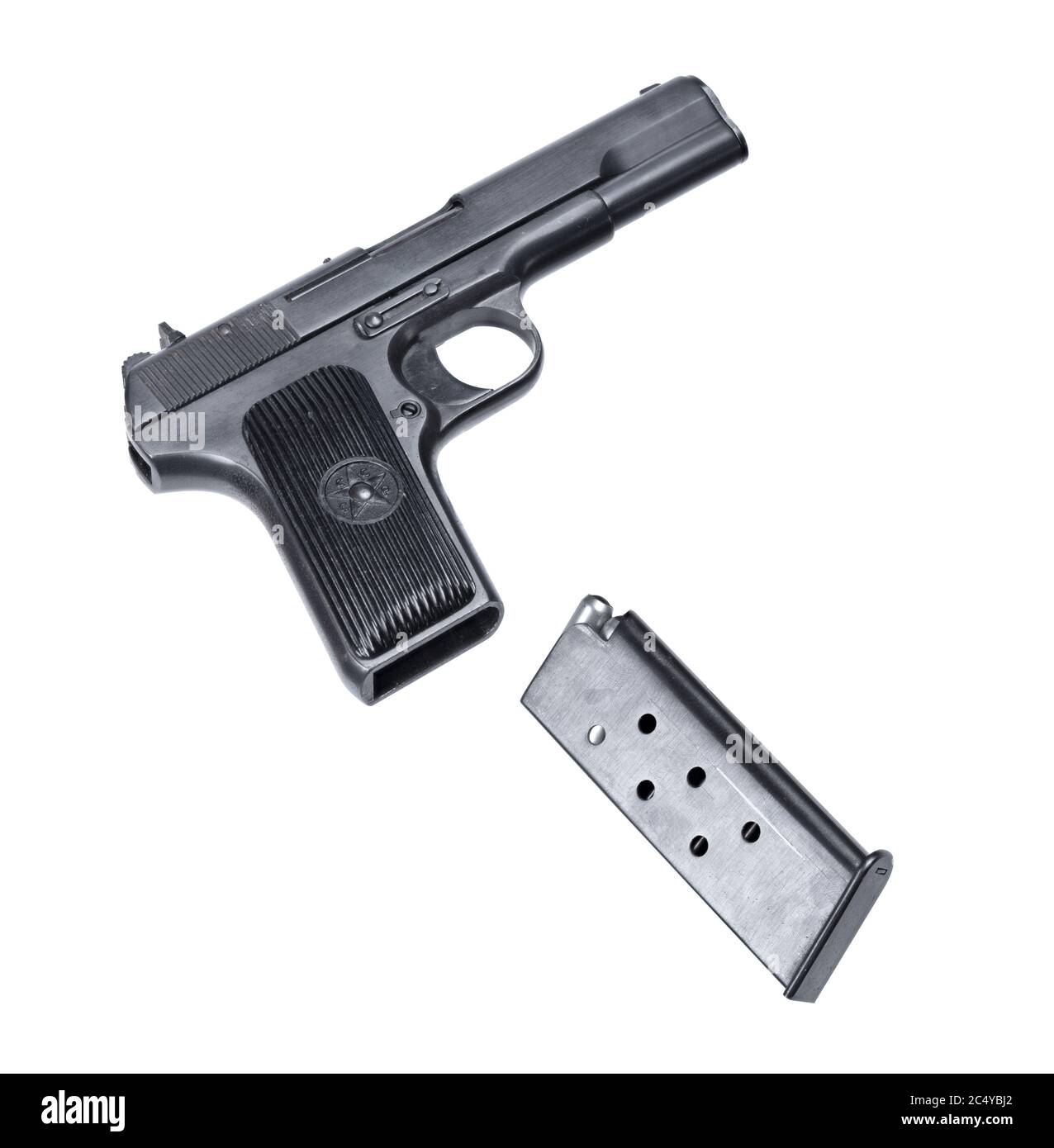 old gun isolated on a white background with clipping path Stock Photo ...
