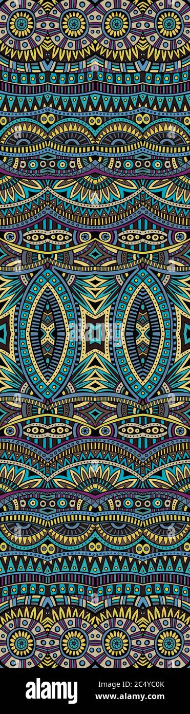 Abstract vector tribal ethnic seamless pattern Stock Vector Image & Art ...