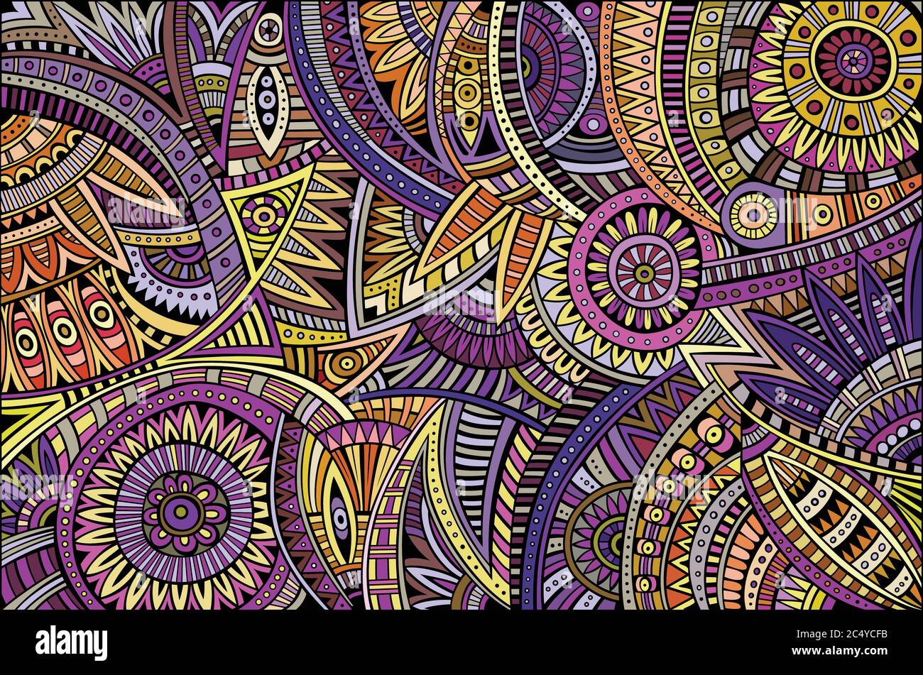 Abstract vector tribal ethnic background pattern Stock Vector Image ...
