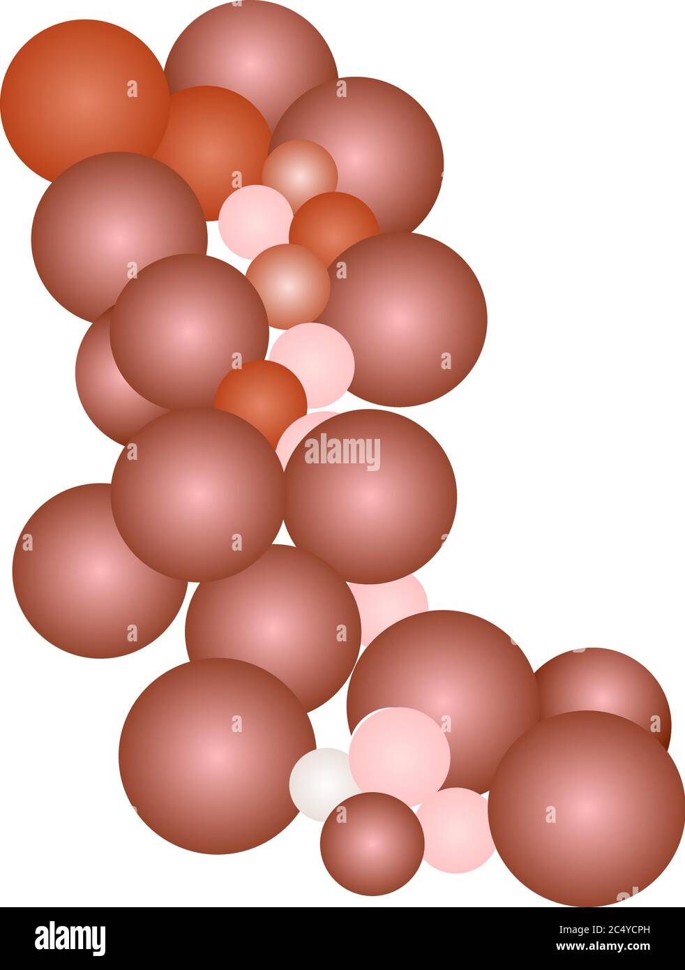 Set of decorative balloons with white background vector Stock Vector ...