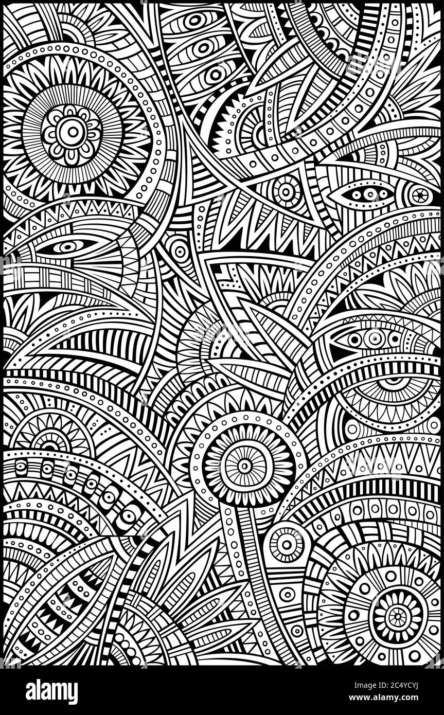 Abstract vector tribal ethnic background pattern Stock Vector Image ...