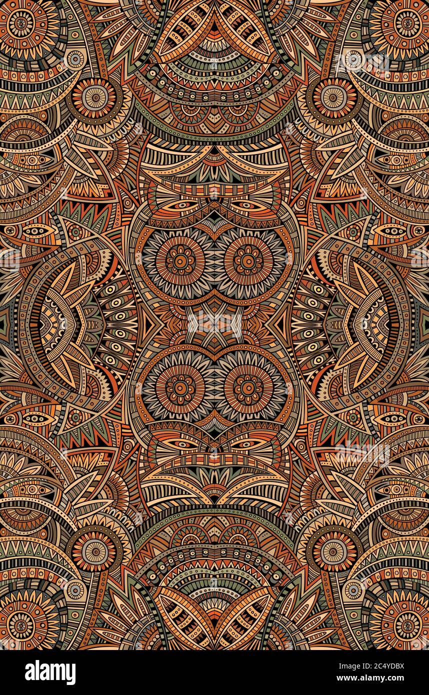 Abstract vector tribal ethnic background Stock Vector Image & Art - Alamy
