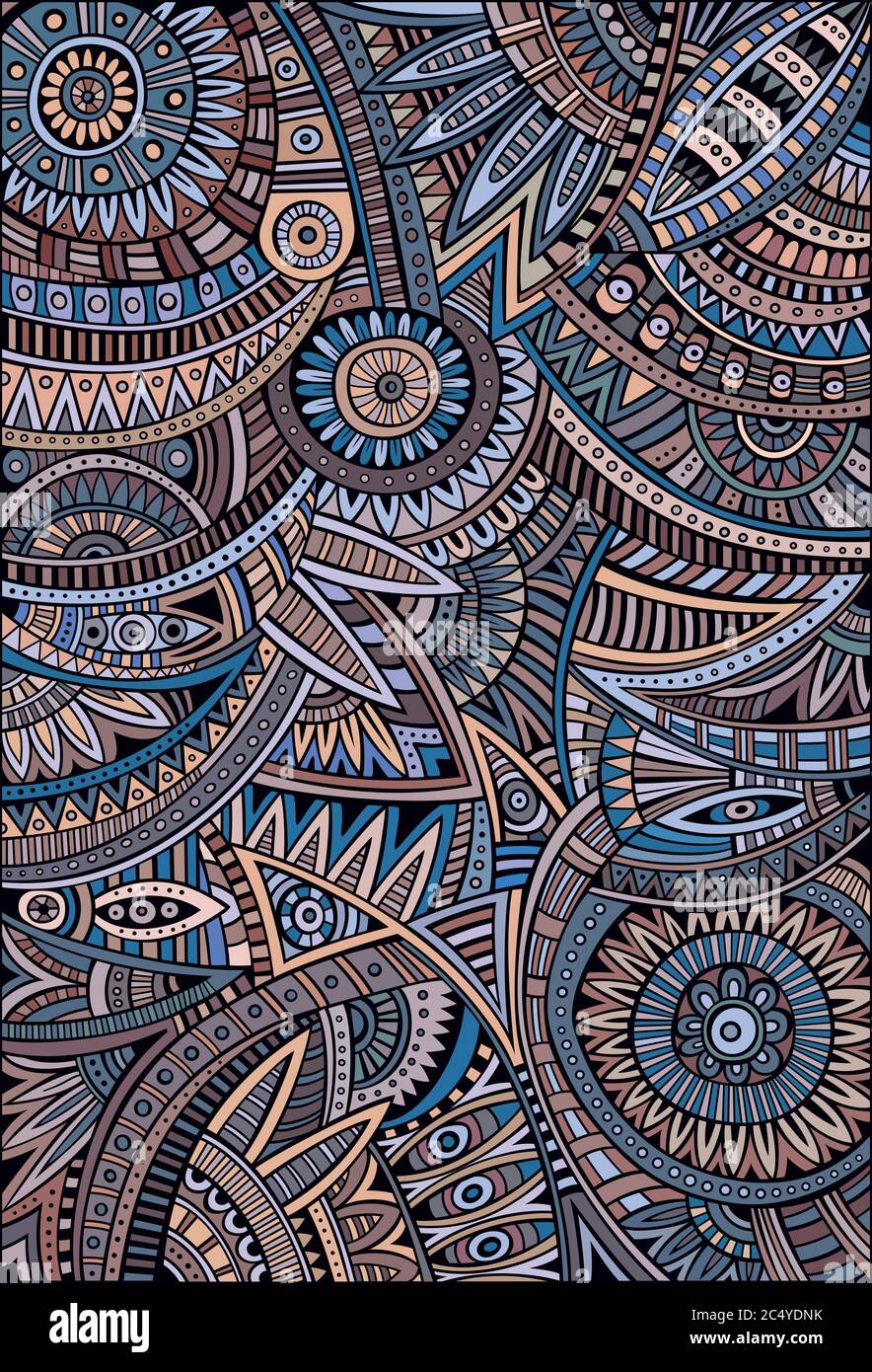Abstract vector tribal ethnic background pattern Stock Vector Image ...