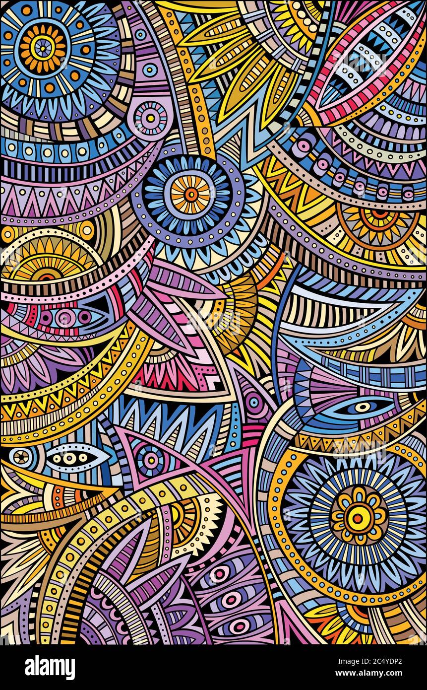 Abstract vector tribal ethnic background pattern Stock Vector Image ...
