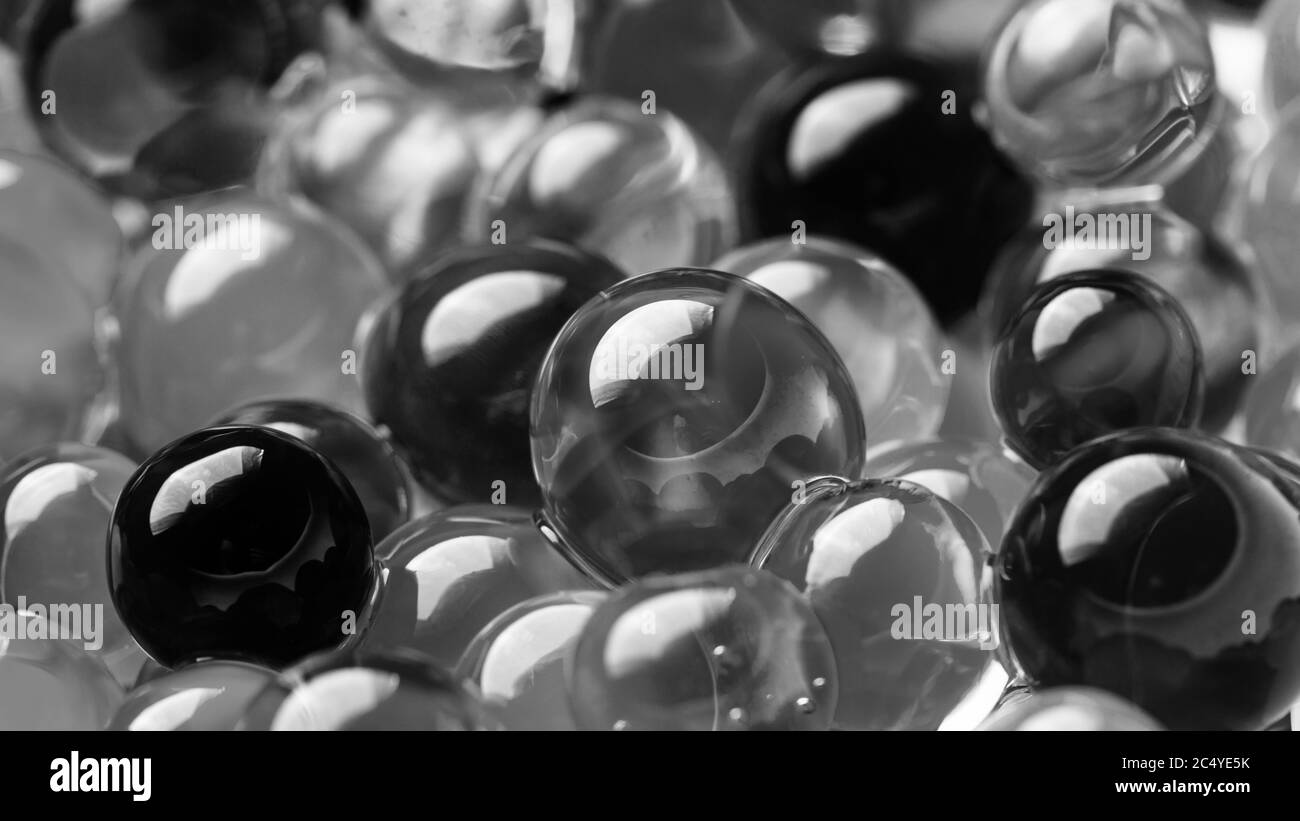 Сoloured ball, Background color of the hydrogel beads Stock Photo