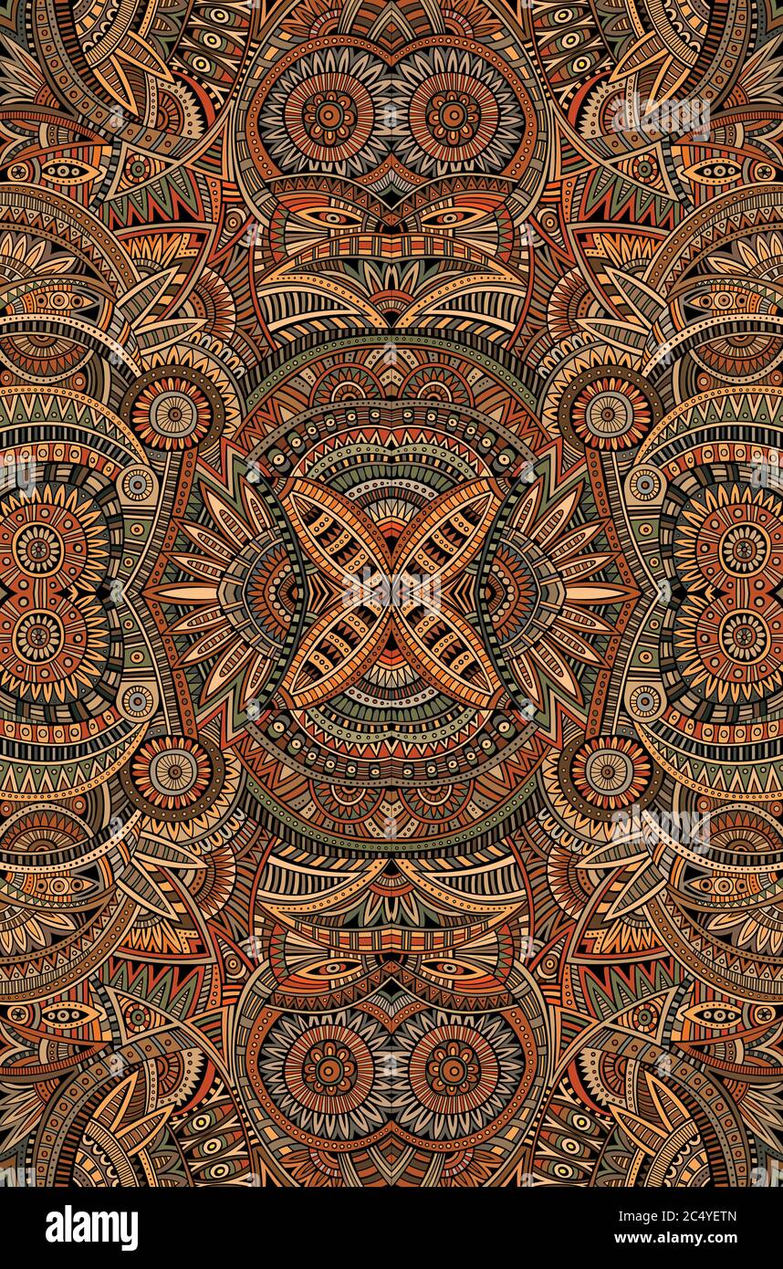 Abstract vector tribal ethnic background Stock Vector Image & Art - Alamy