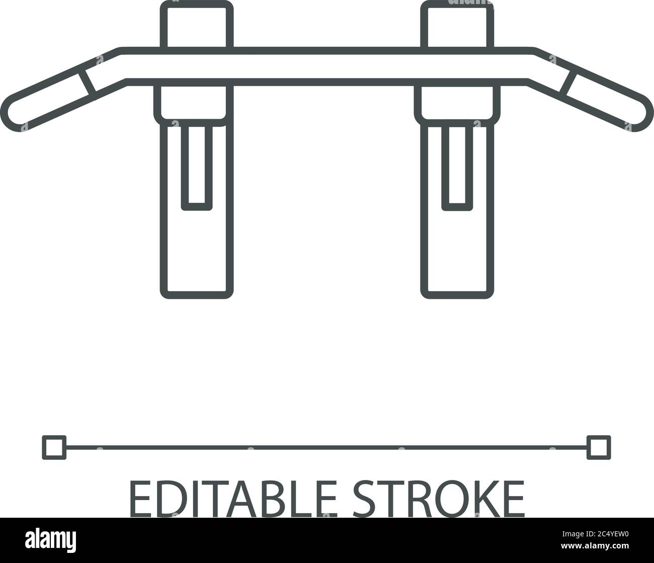 Pull up bar linear icon Stock Vector Image & Art Alamy