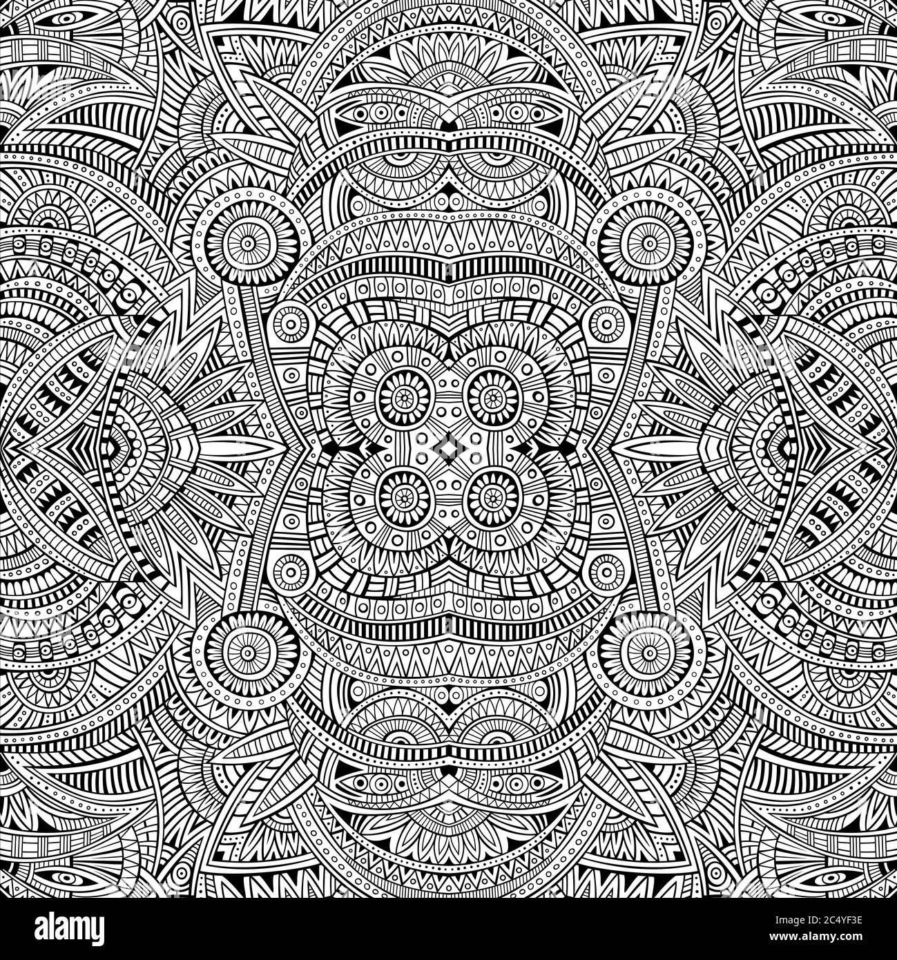 Abstract vector tribal ethnic background Stock Vector Image & Art - Alamy