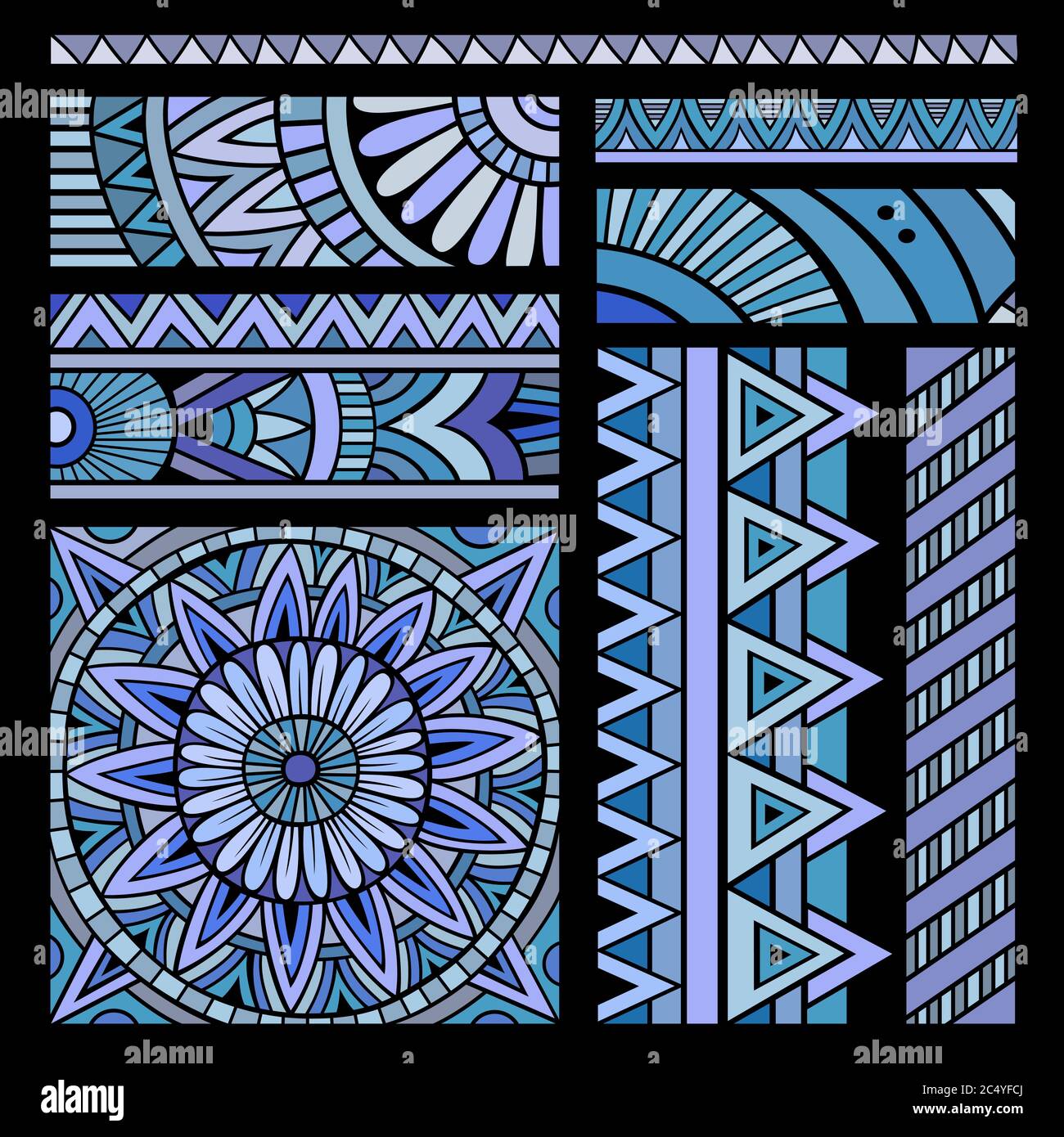 Abstract vector tribal ethnic background Stock Vector Image & Art - Alamy