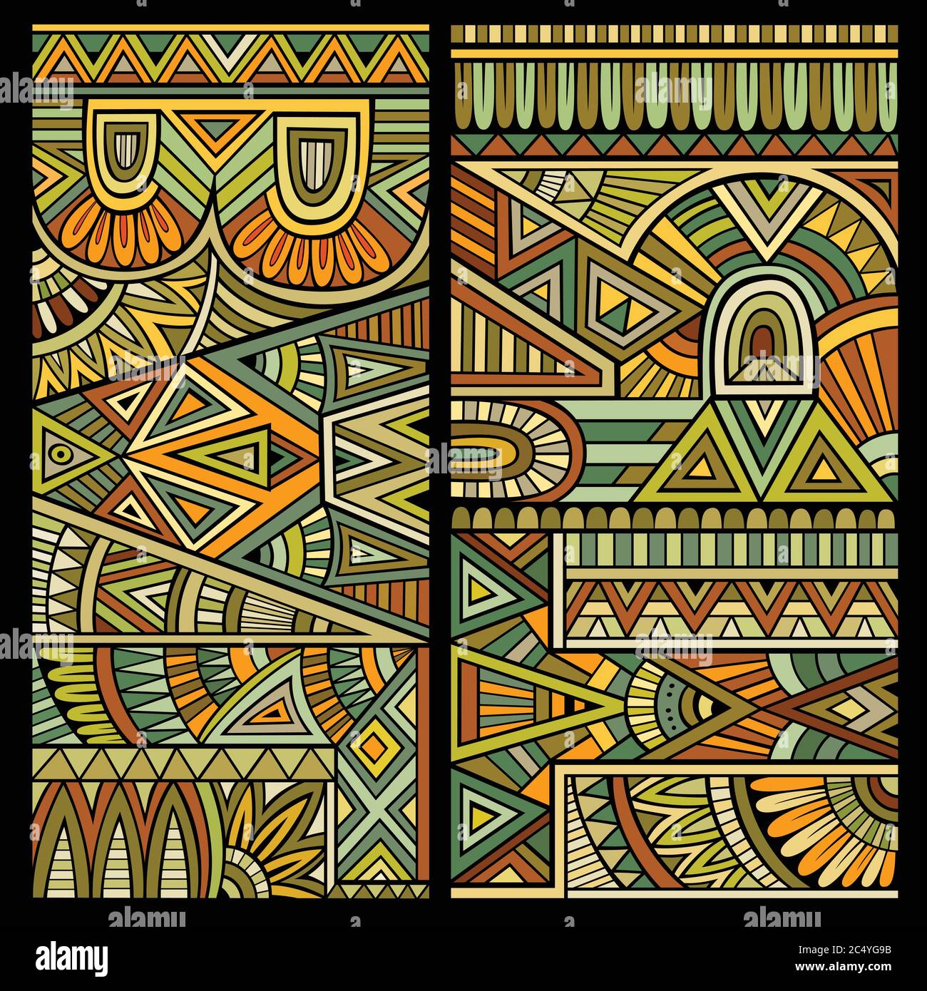 Abstract vector tribal ethnic background Stock Vector Image & Art - Alamy