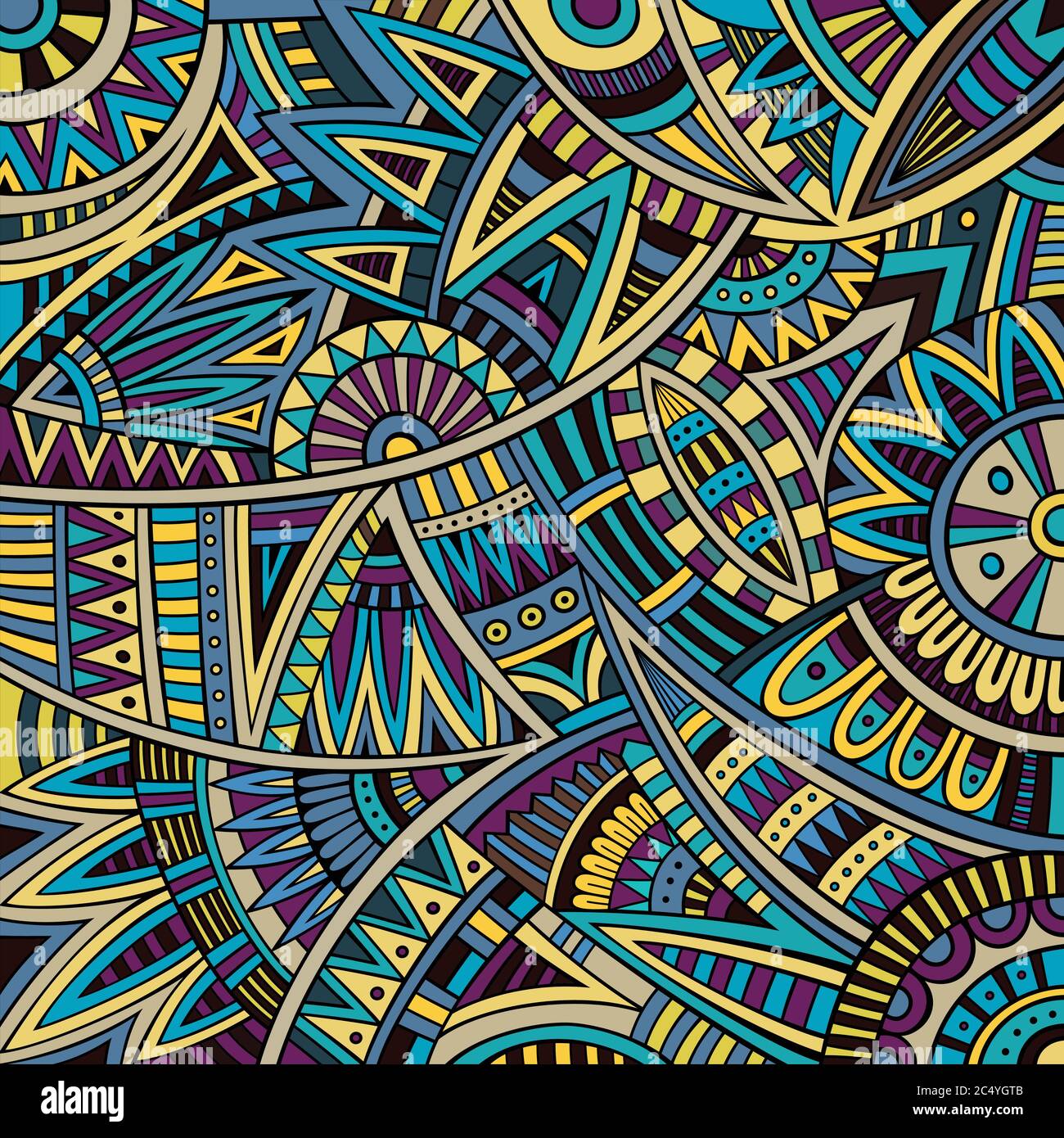 Abstract vector tribal ethnic background pattern Stock Vector Image ...