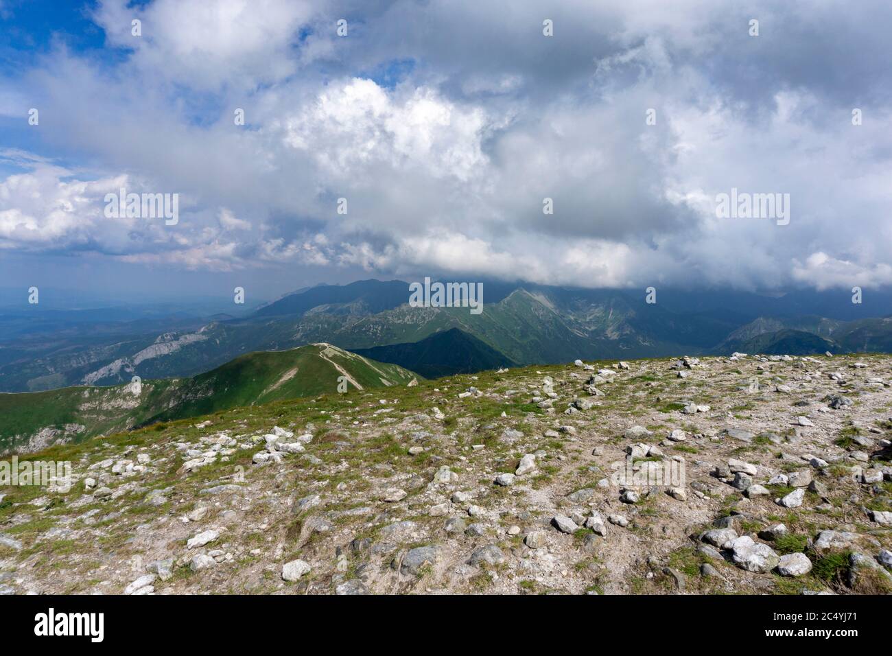 Storm clouds over the mountain range. Tatra Mountains Stock Photo - Alamy