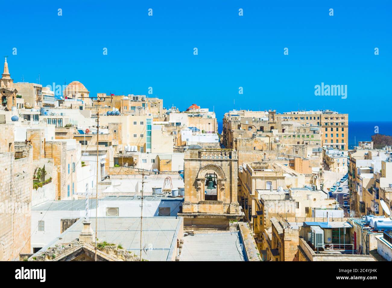 Valeta Valletta, Malta - 30 March 2019: Beautiful landscape of Valletta with ...