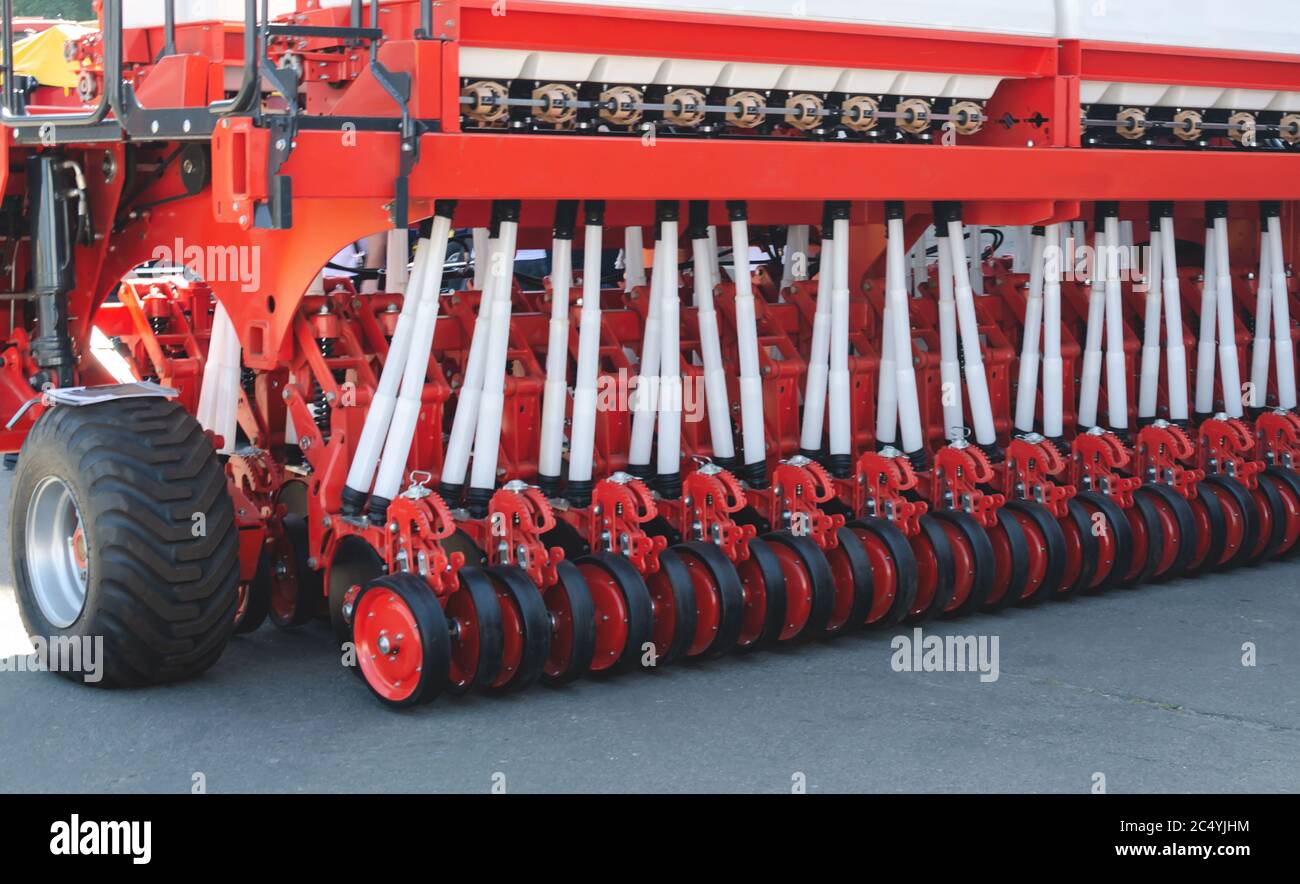 agricultural equipment for the production of agricultural crops, close-up Stock Photo