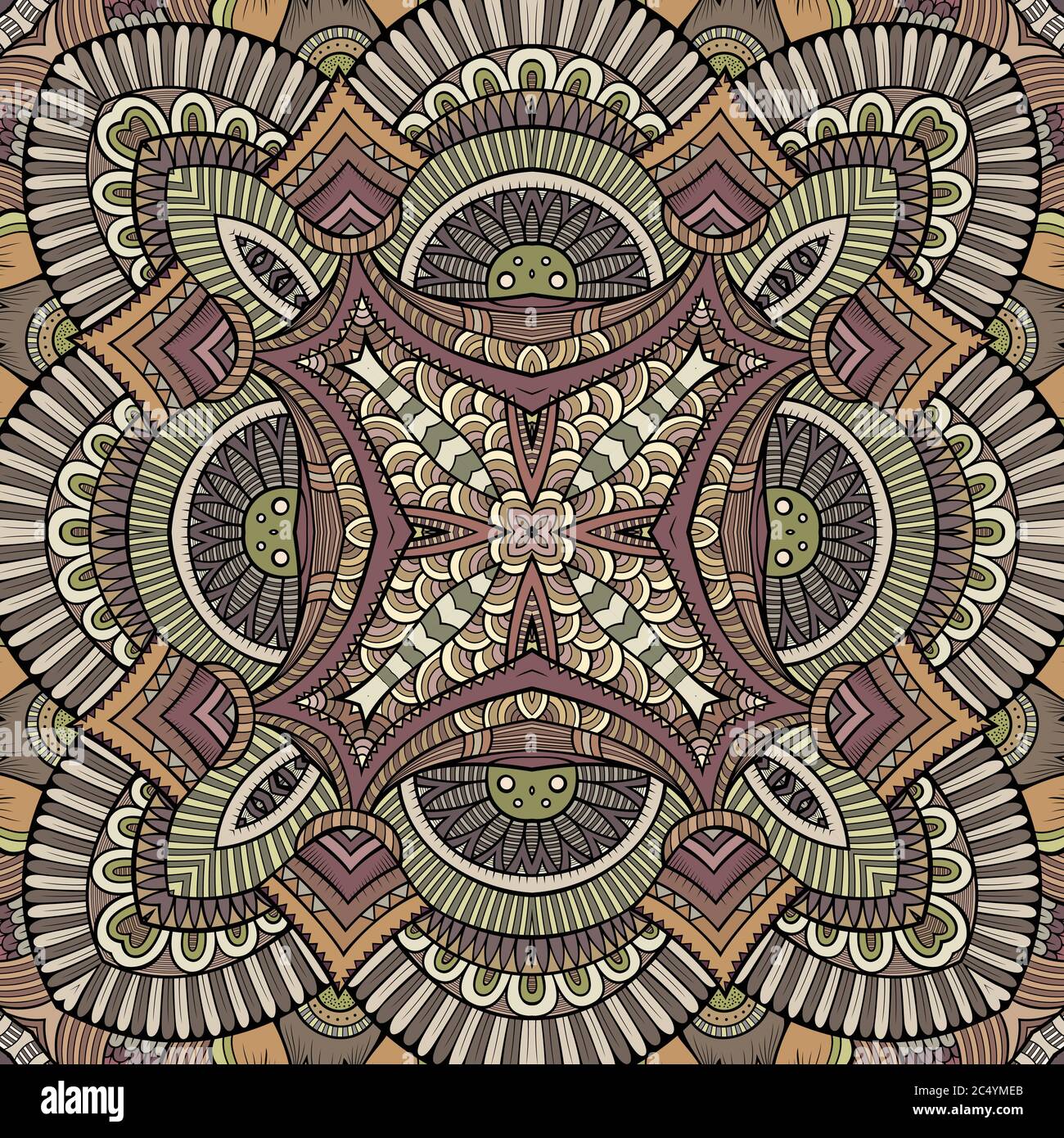 Abstract vector tribal ethnic background Stock Vector Image & Art - Alamy