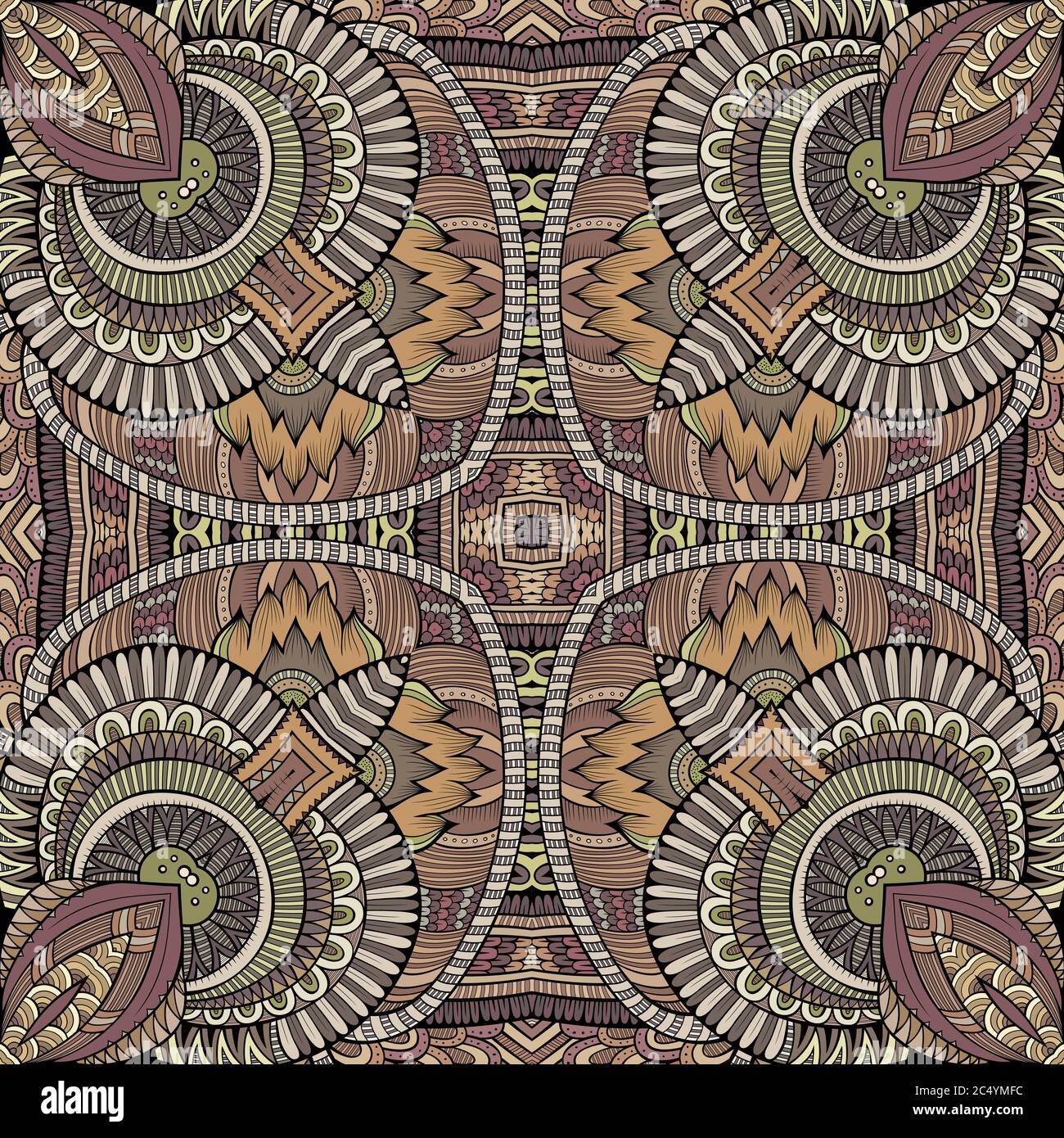 Abstract vector tribal ethnic background Stock Vector Image & Art - Alamy