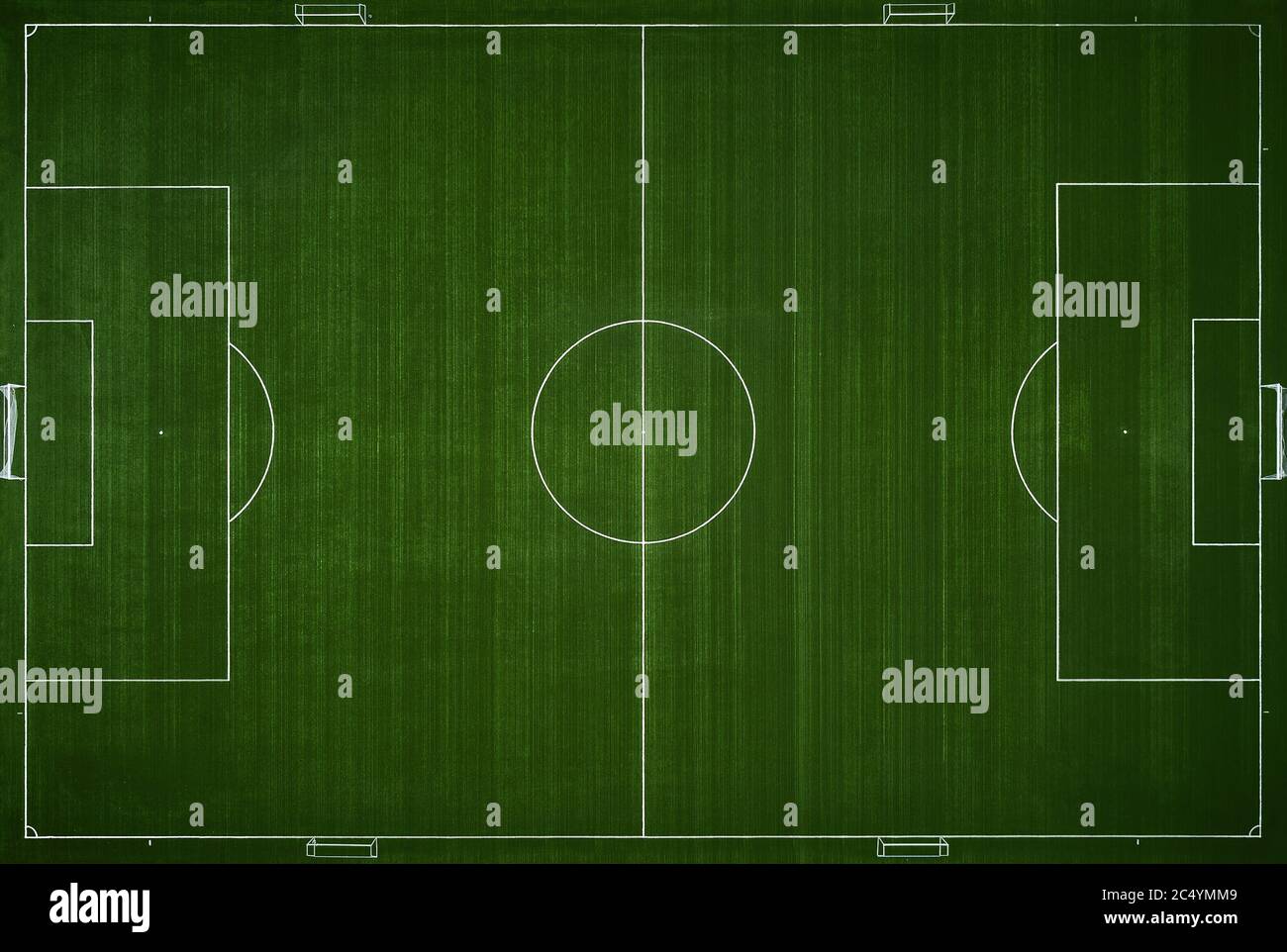 Football field from above. training field, Aerial view Stock Photo Alamy