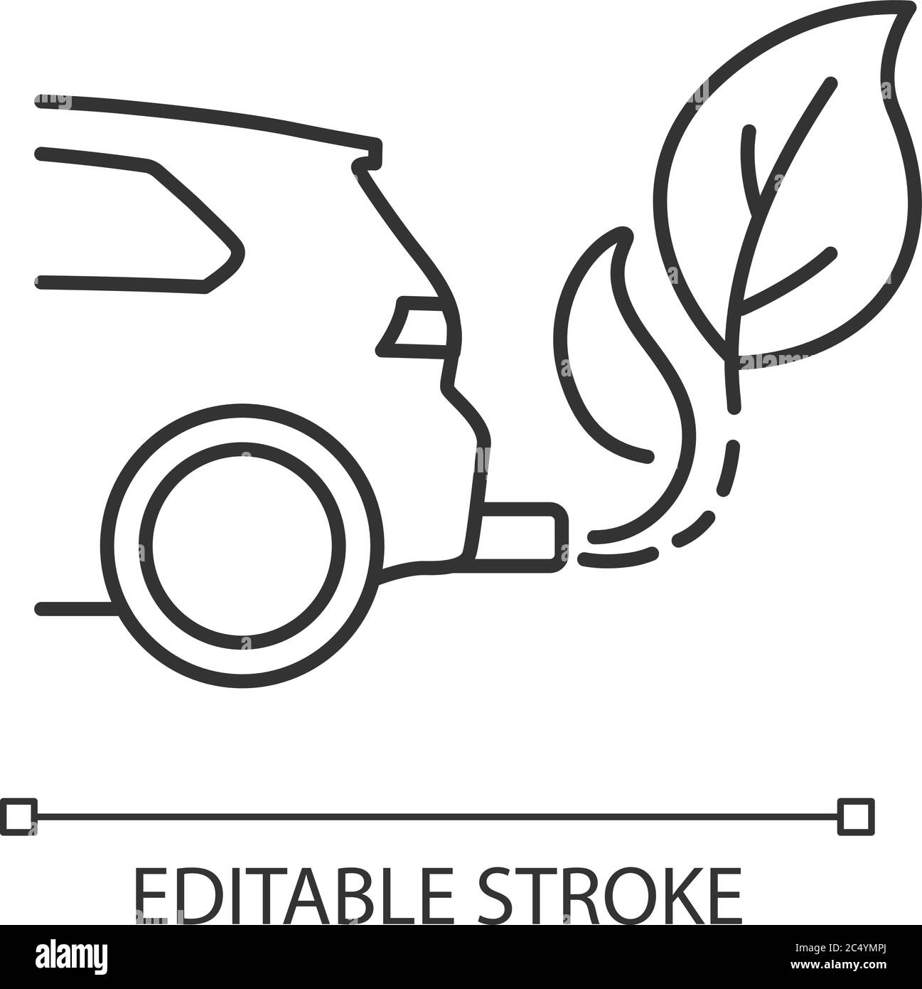 Zero tailpipe emissions linear icon Stock Vector Image & Art Alamy