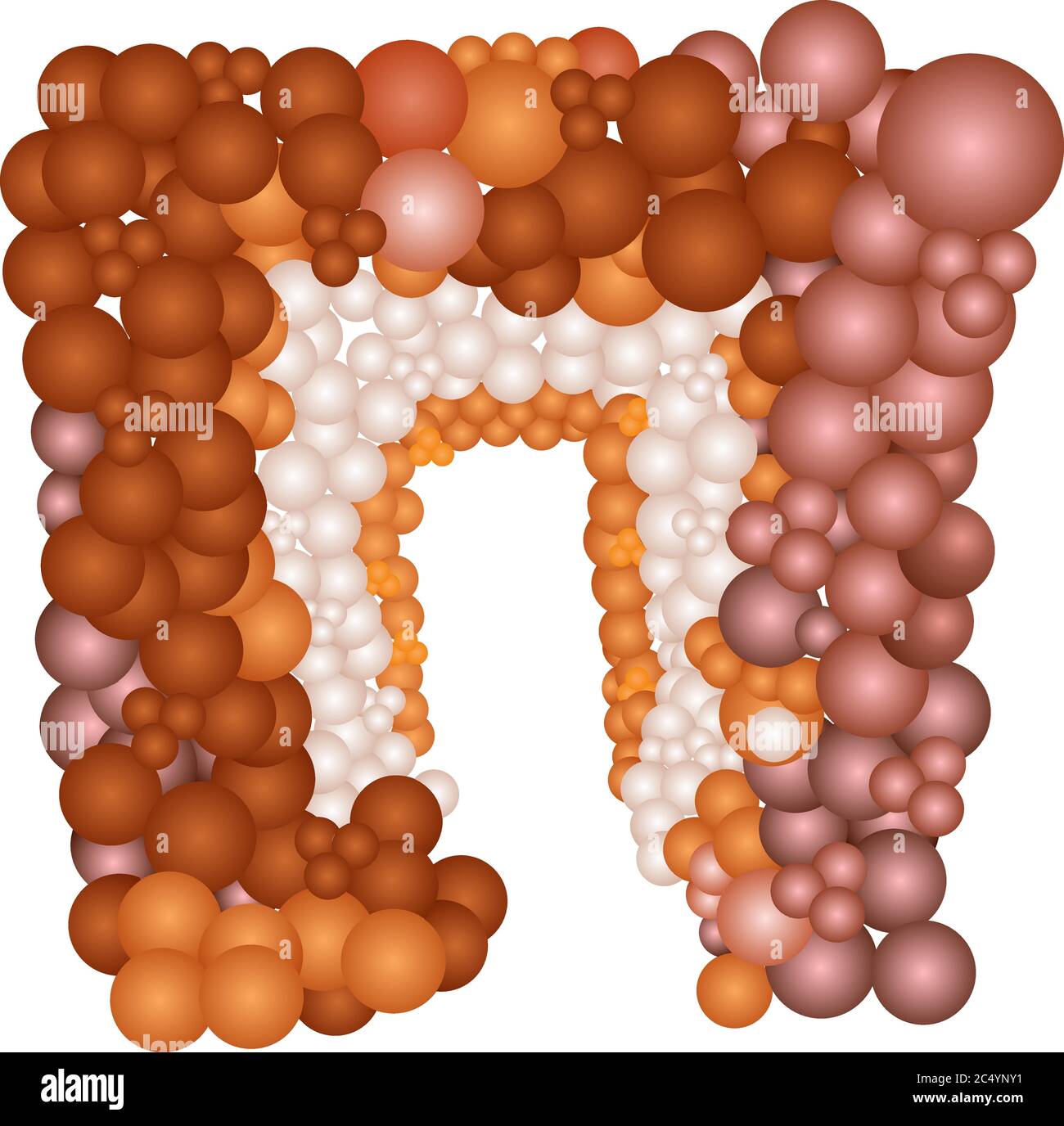 Set of decorative balloons with white background vector Stock Vector ...