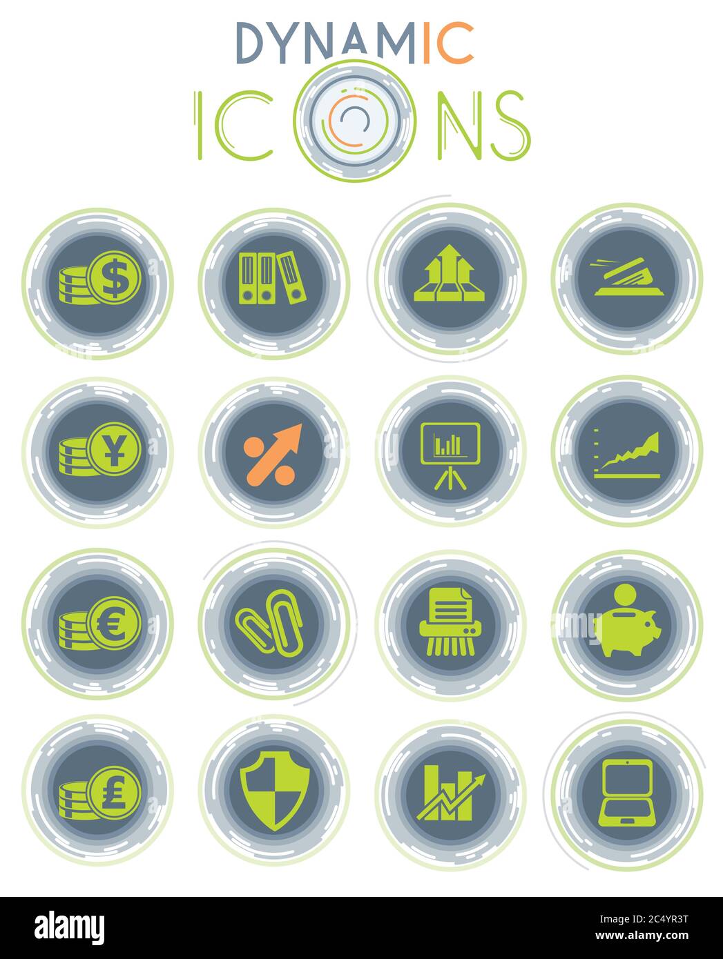 Business and Finance dynamic icons Stock Vector Image & Art - Alamy