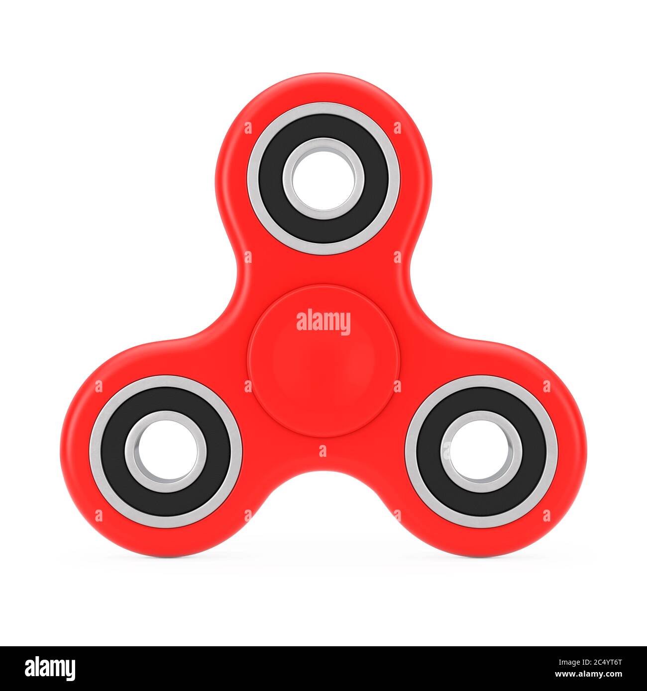 Fidget Finger Spinner Antistress Toy on a white background. 3d Rendering  Stock Photo - Alamy