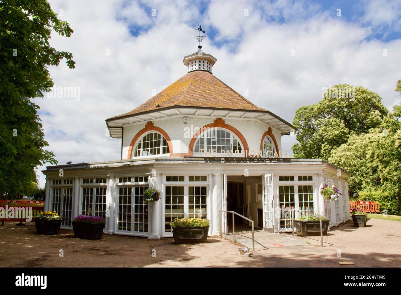 The Pavilion Cafe in Greenwich Park Stock Photo