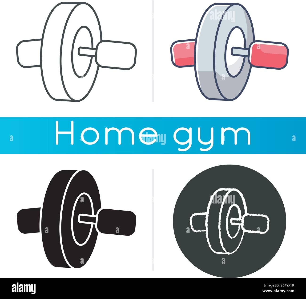 Ab roll icon Stock Vector