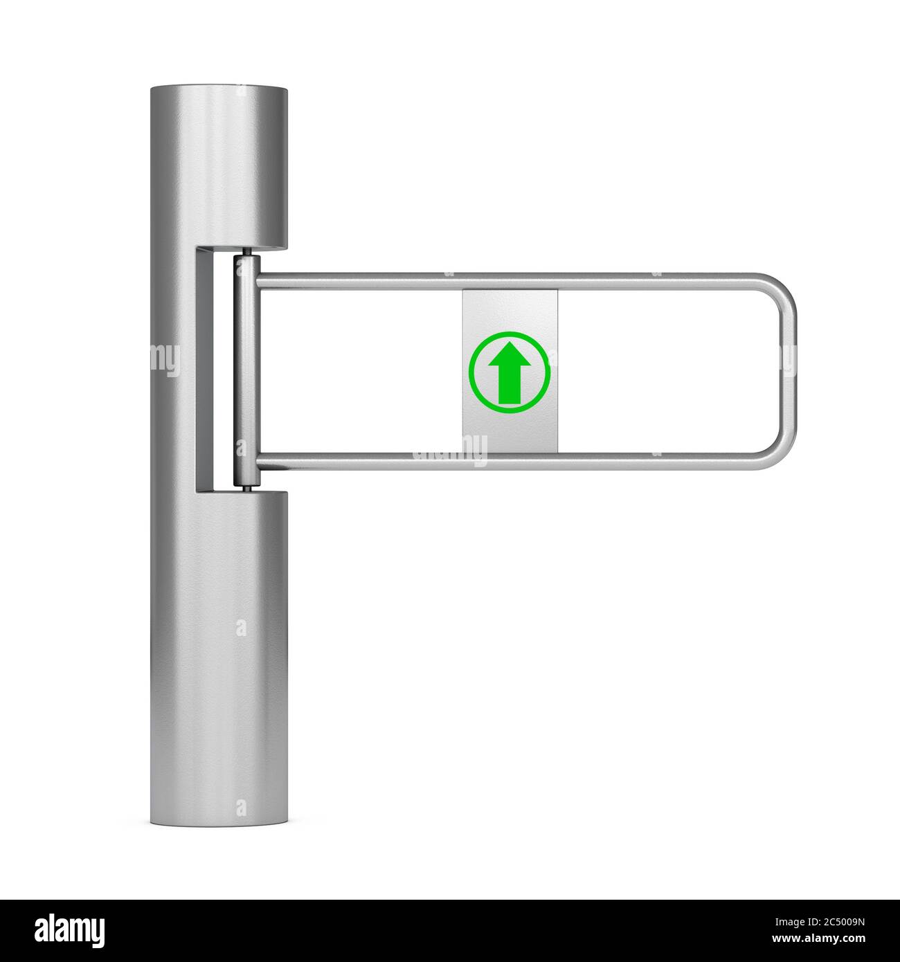 Shop Turnstile Entrance Tourniquet with Arrow Sign on a white
