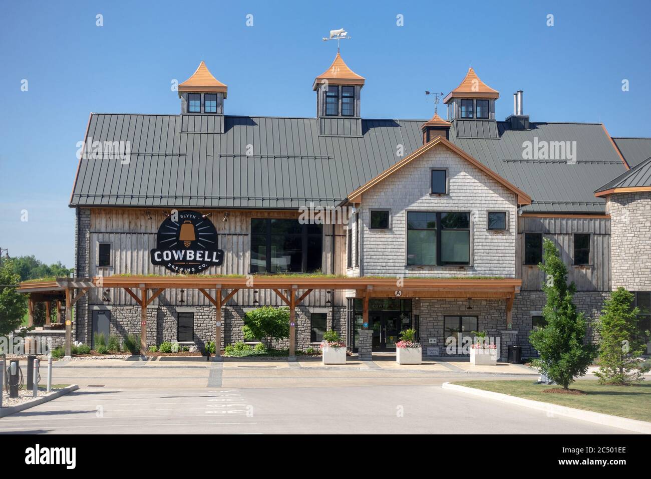 Cowbell Brewery And Restaurant A Craft Beer Company In Blythe Ontario Canada Stock Photo