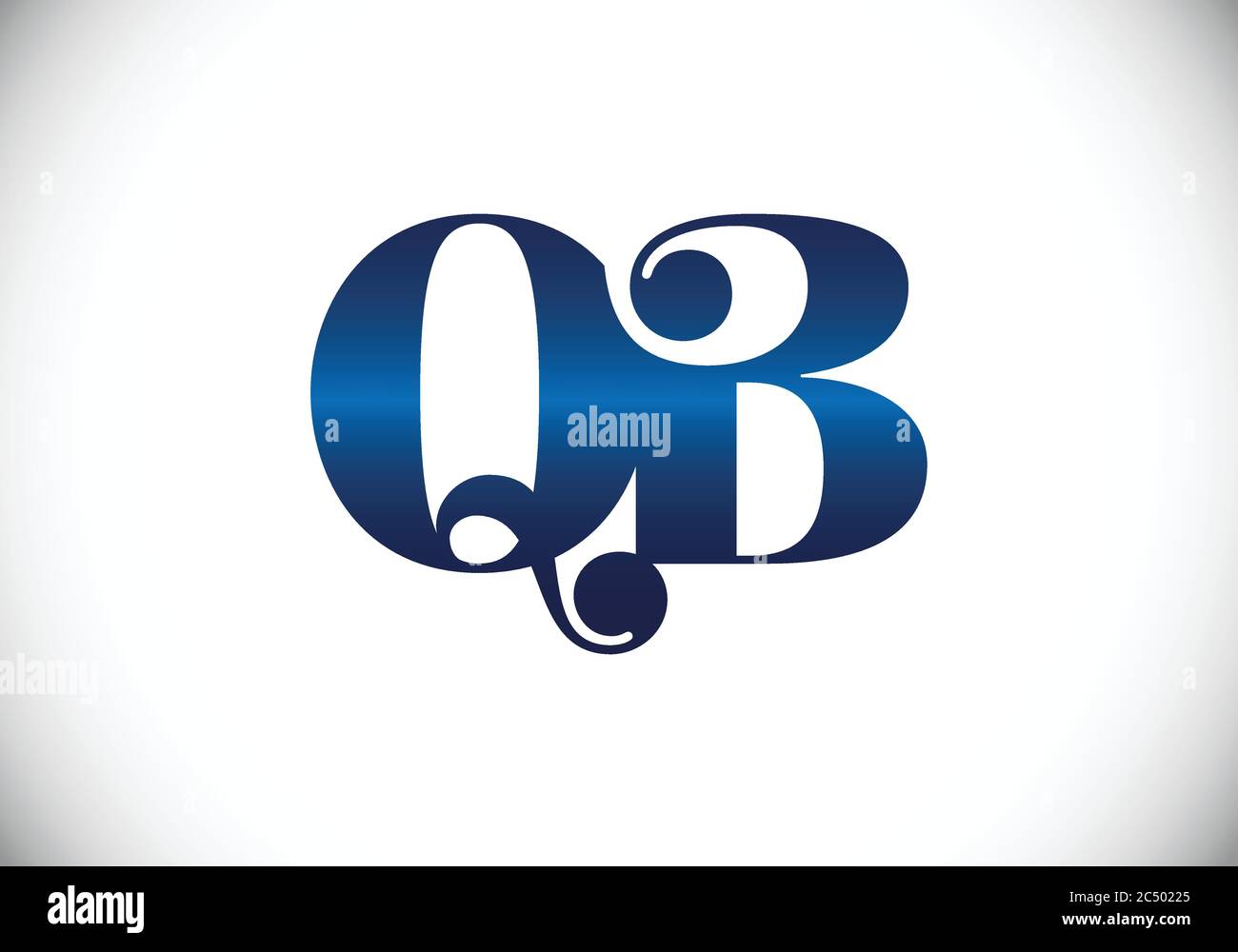 Initial Monogram Letter Q B Logo Design Vector Template. Q B Letter ...