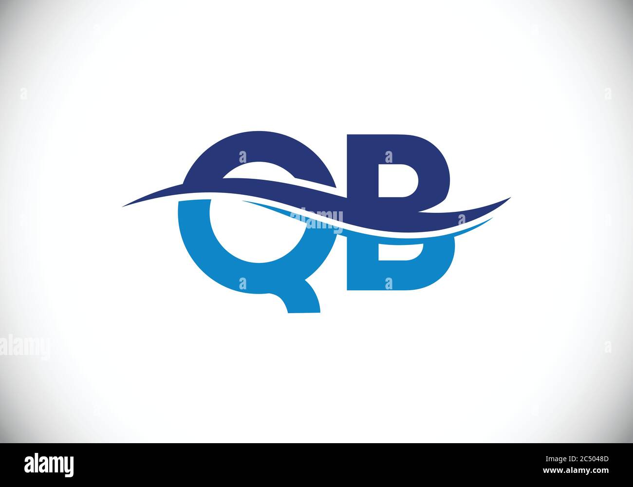 Initial Monogram Letter Q B Logo Design Vector Template. Q B Letter ...