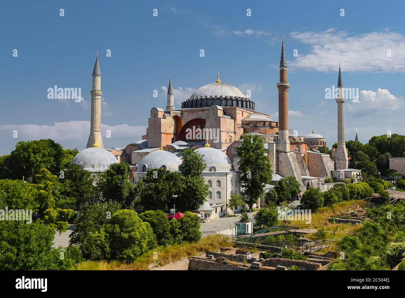 Hagia Sophia Museum in Sultanahmet, Istanbul City, Turkey Stock Photo ...