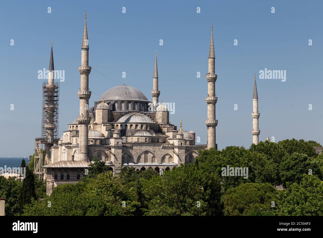 Sultanahmet Blue Mosque in Sultanahmet, Istanbul City, Turkey Stock ...