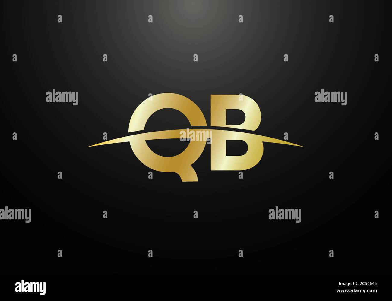 Initial Monogram Letter Q B Logo Design Vector Template. Q B Letter ...