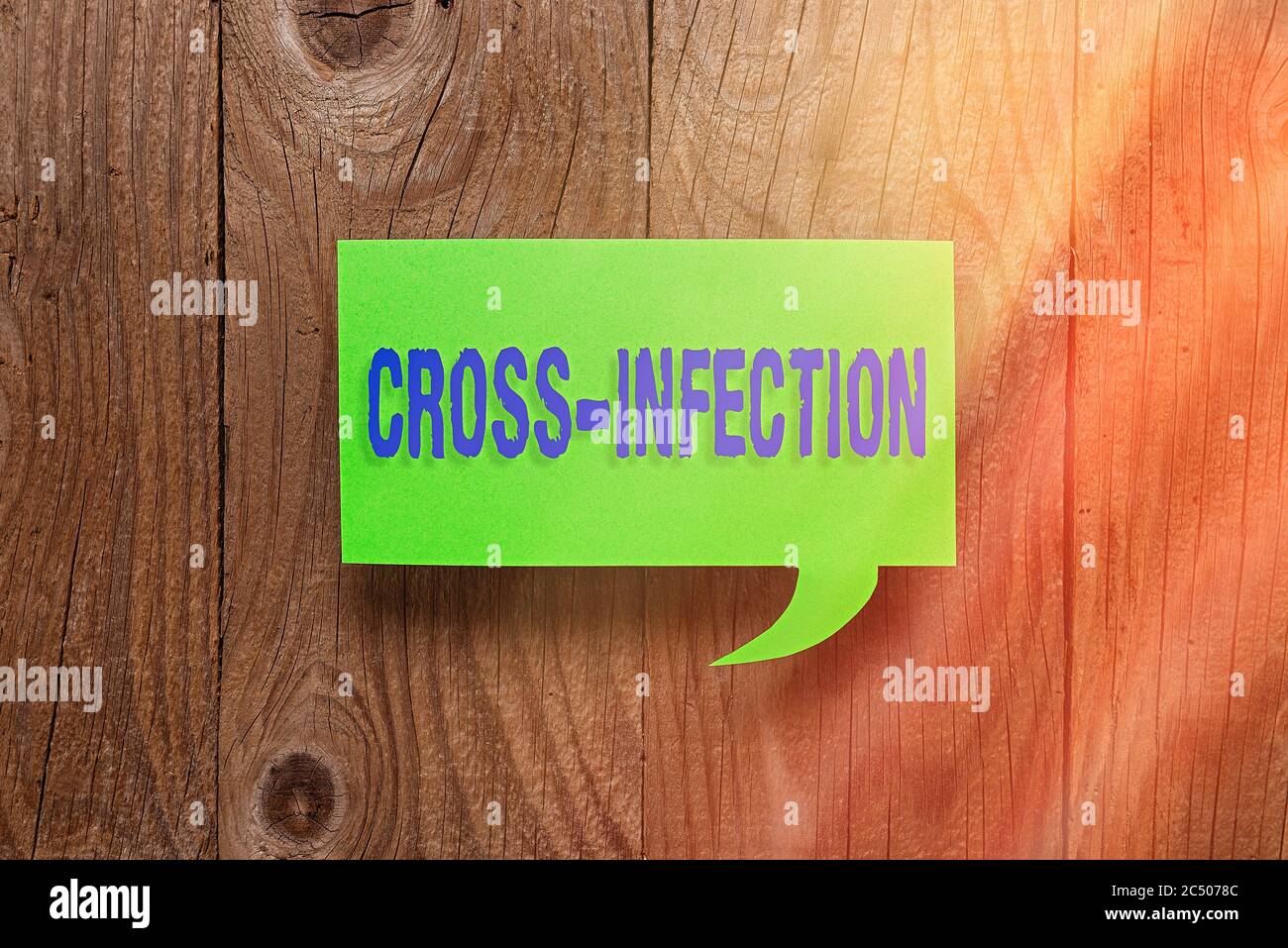Conceptual hand writing showing Cross Infection. Concept meaning