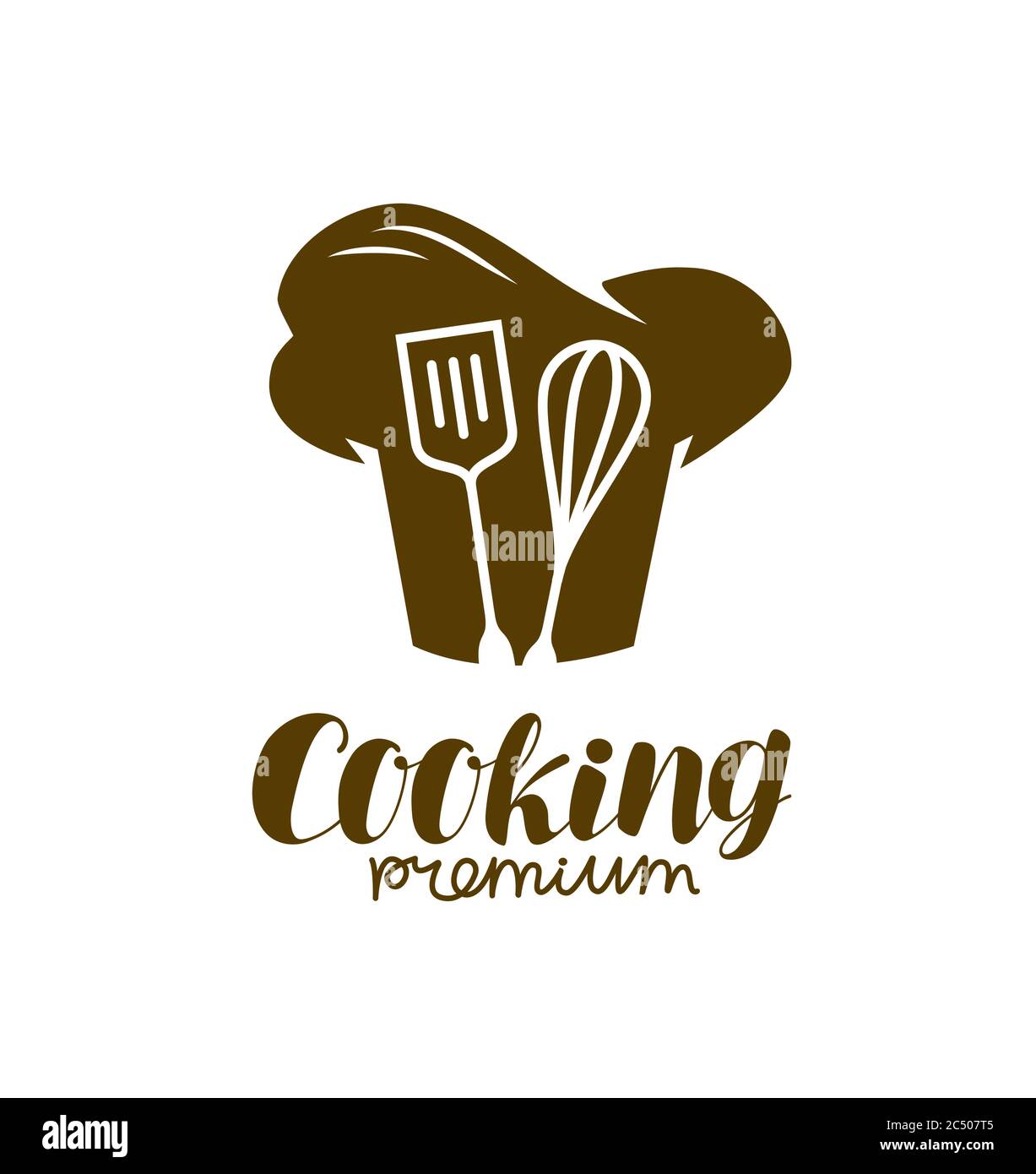 Cooking logo. Bakery, restaurant symbol vector illustration Stock Vector