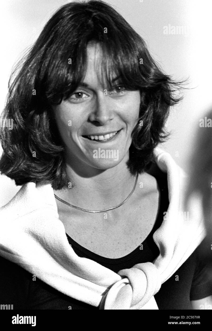 Actress Kate Jackson of Charlie's Angels at Jane Fonda's Workout in Beverly Hills, CA, 1980 Stock Photo