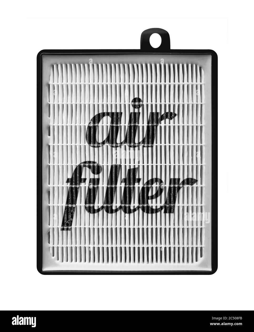 High efficiency air filter for HVAC system. new and used filter Stock