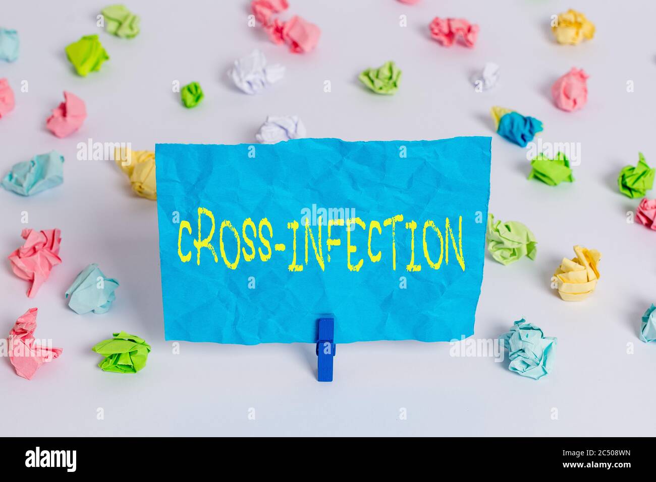 Conceptual hand writing showing Cross Infection. Concept meaning