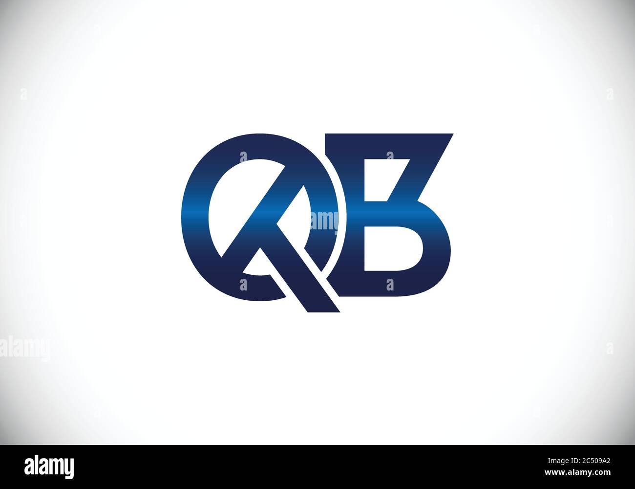 Initial Monogram Letter Q B Logo Design Vector Template. Q B Letter ...