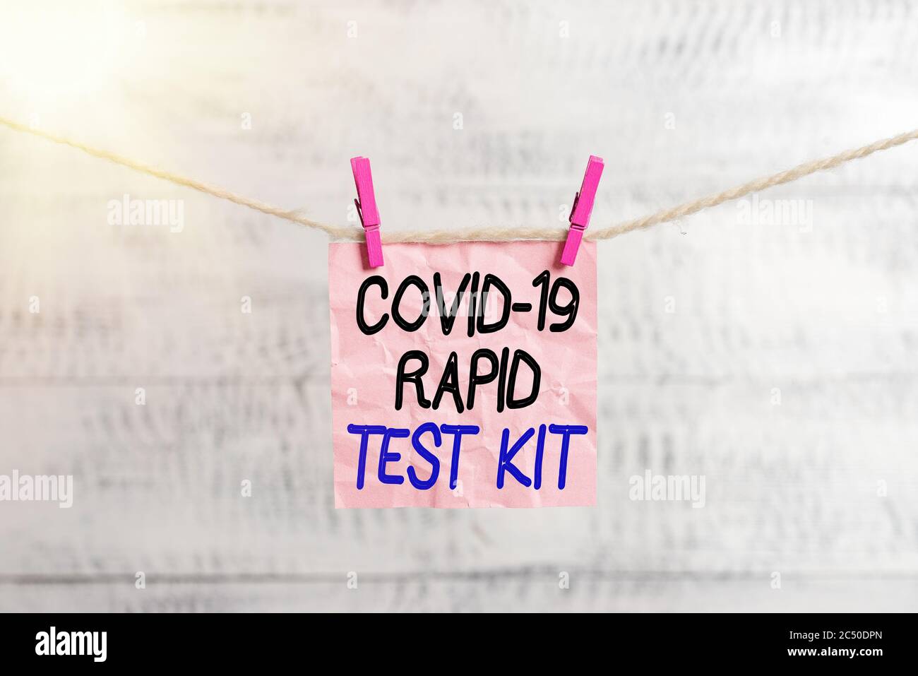 Conceptual hand writing showing Rapid Test Kit. Concept meaning ...