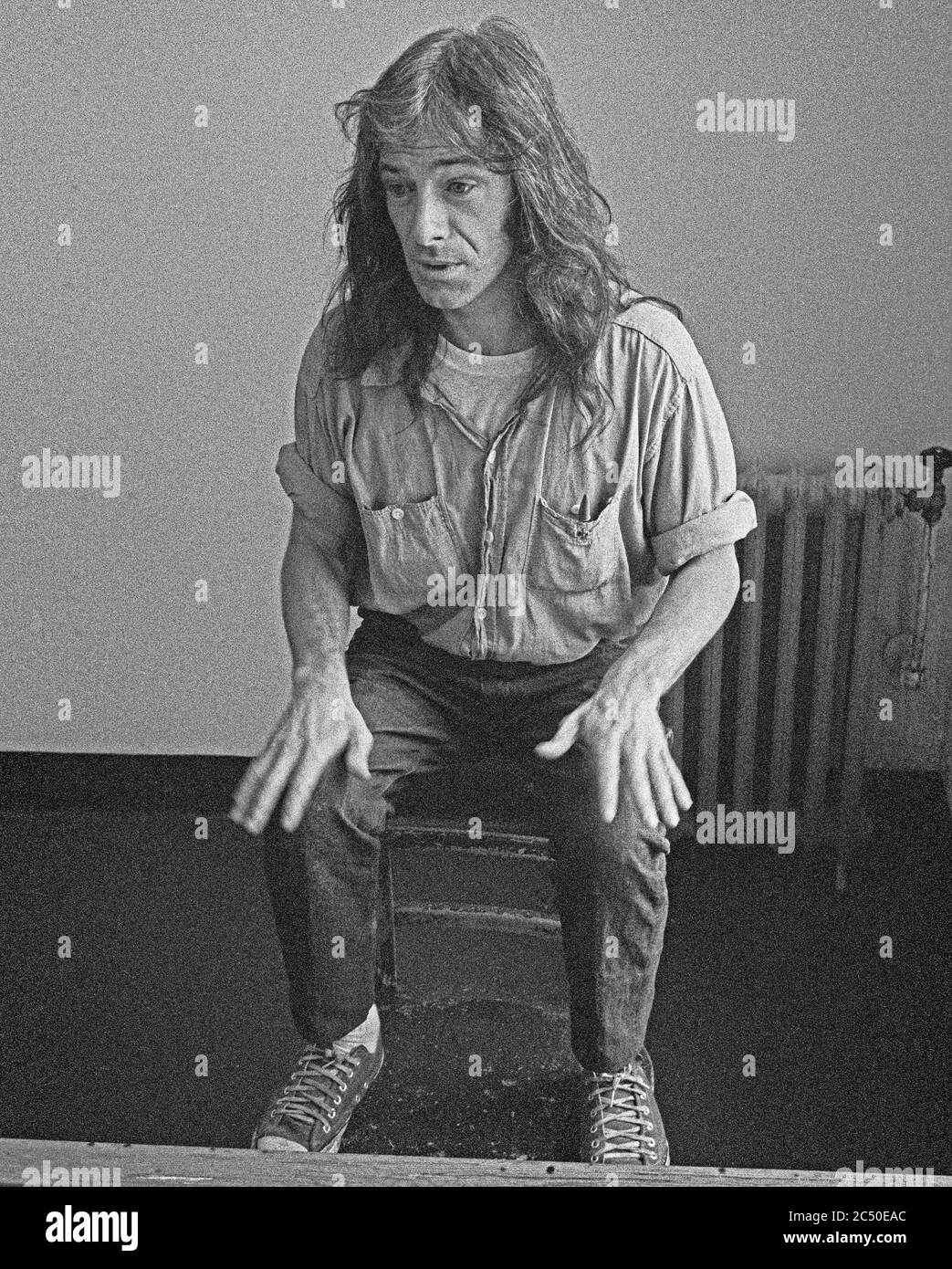 Dennis Robert Peron, a San Francisco activist, in jail in the late 70s Stock Photo