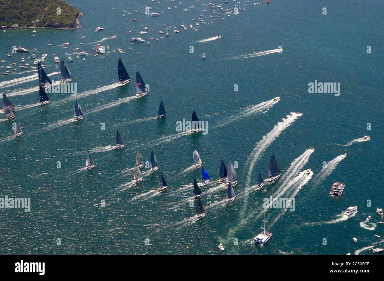 An aerial view of the start of the Sydney to Hobart Yacht Race 2014 Stock Photo Alamy An aerial view of the start of the Sydney to Hobart Yacht Race 2014 Stock Photo Alamy