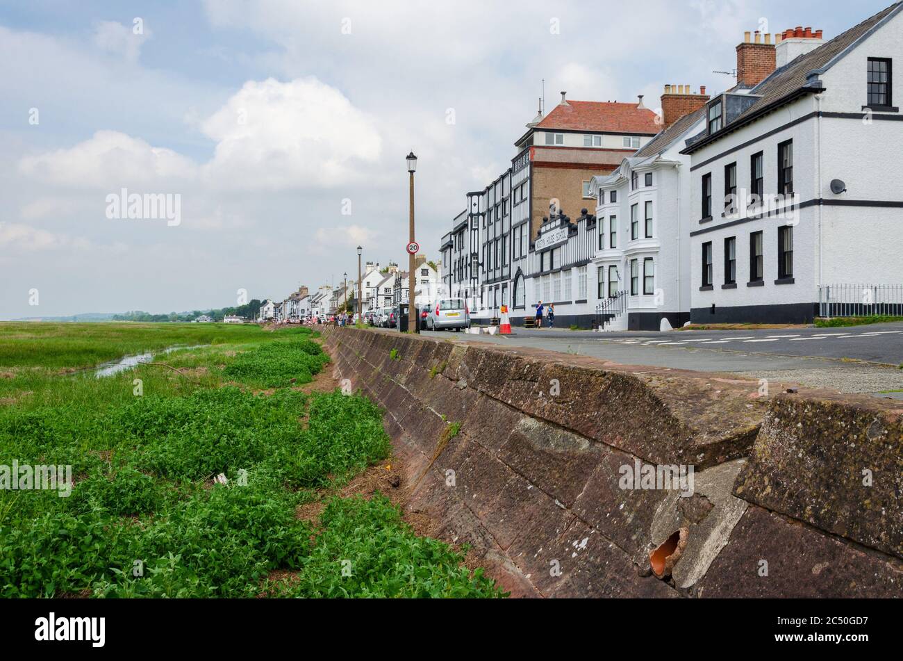 Parkgate, Wirral, UK Jun 17, 2020 A general street scene view of