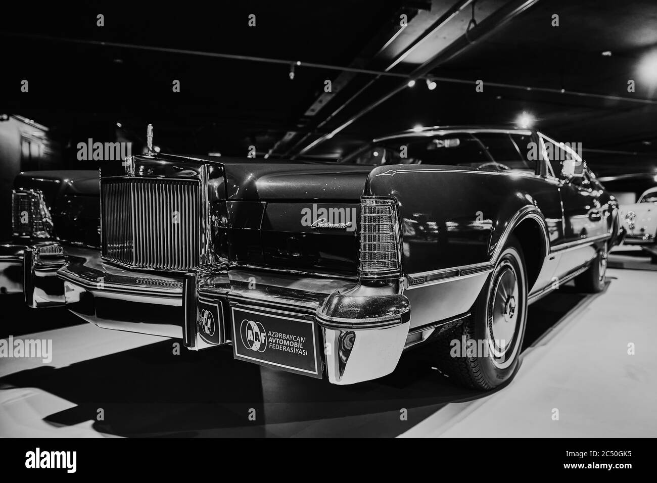 Lincoln Continental Mark IV, An American classic. Classic Car exhibition - Heydar Aliyev Center, Baku, Azerbaijan - 26,04,2017 Stock Photo