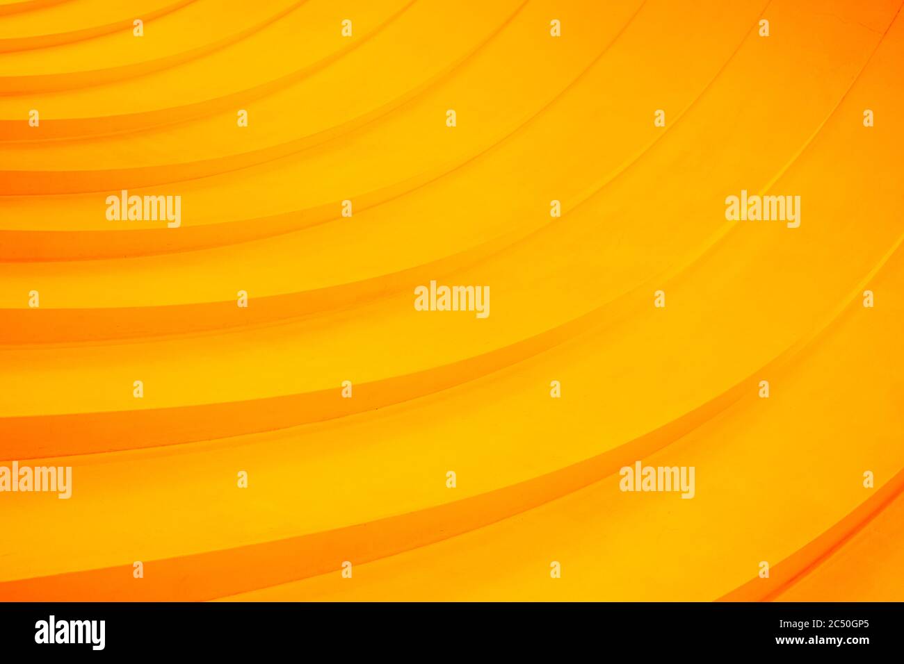 Abstract curved lines. Orange geometric background Stock Photo