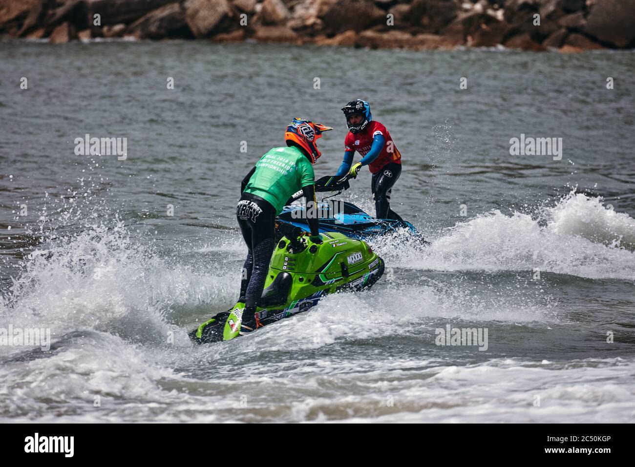 Jetski Riders Professional jet ski riders compete at the IFWA World Tour Jet Ski ...