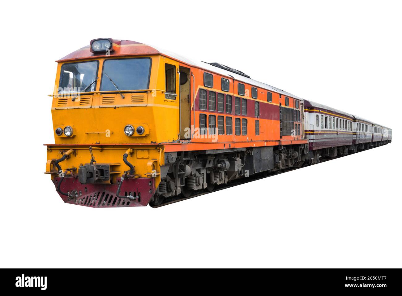 old Train and carriage bogie with isolated white background Stock Photo -  Alamy