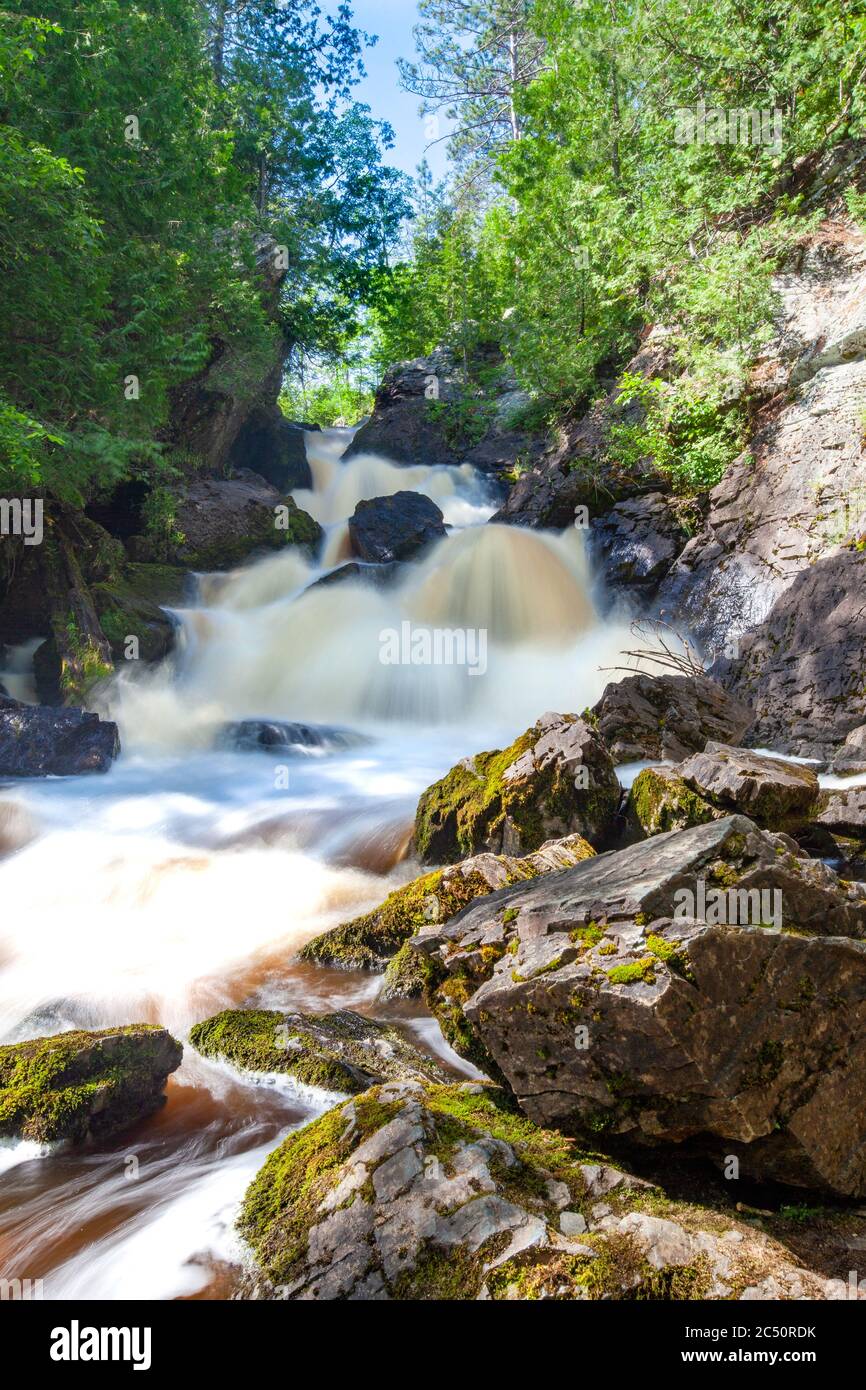Long Slide Falls, Marinette County, Wisconsin June 2020 on the North