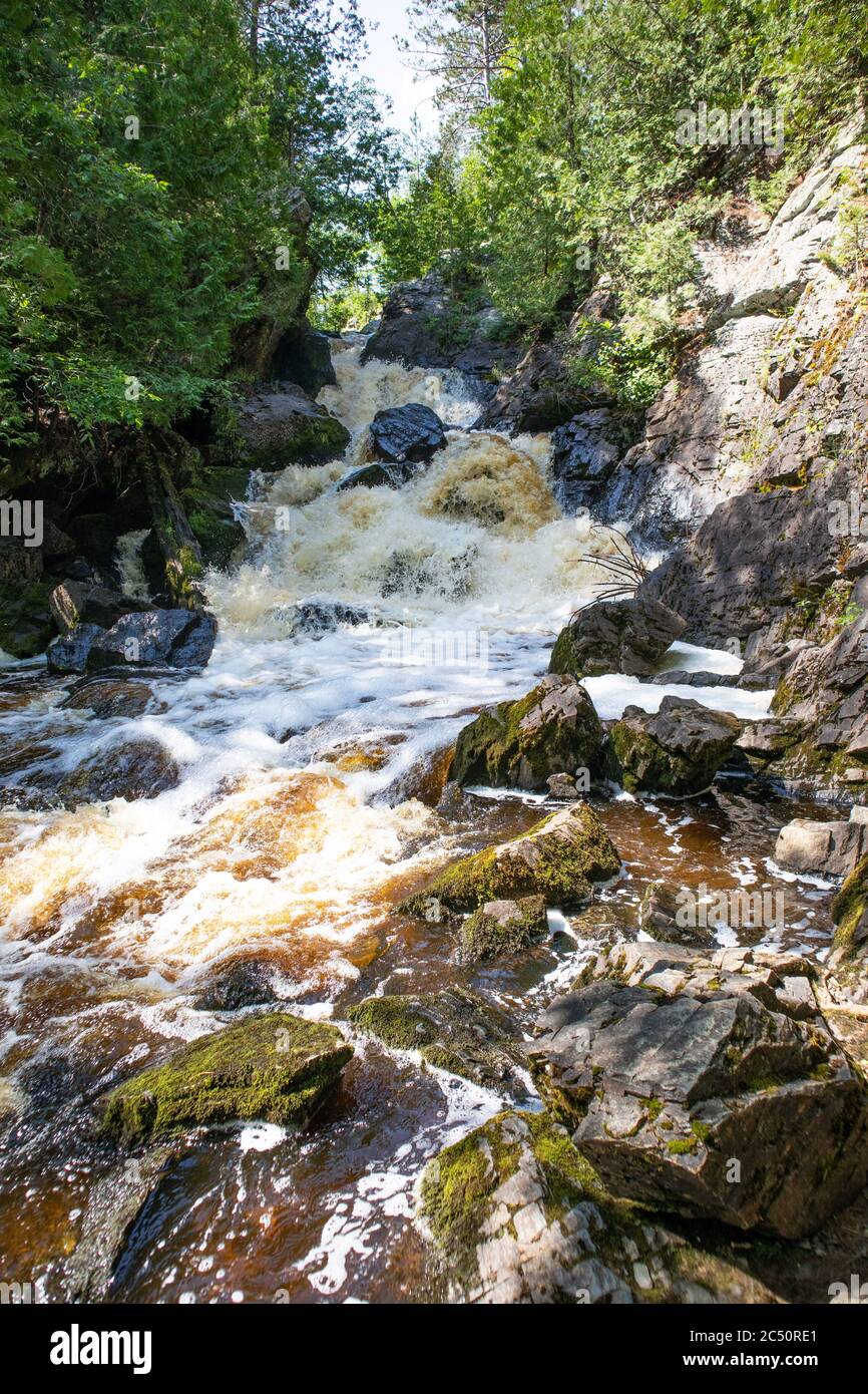 Long Slide Falls, Marinette County, Wisconsin June 2020 on the North